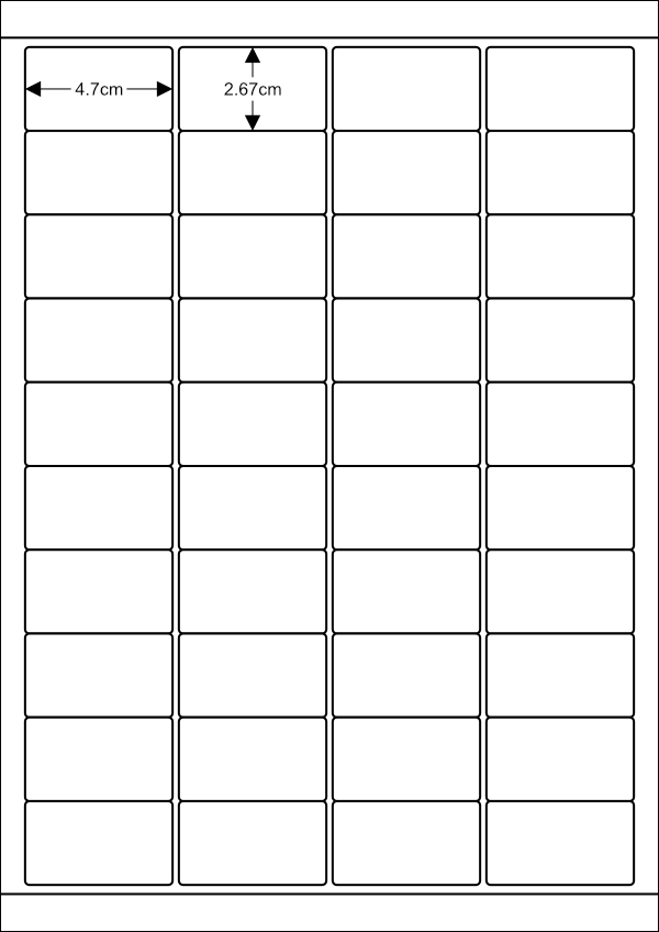 바코드 라벨용지P-40칸