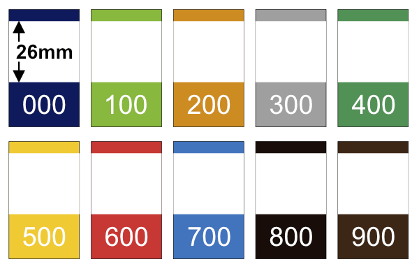 색띠라벨 C3050405