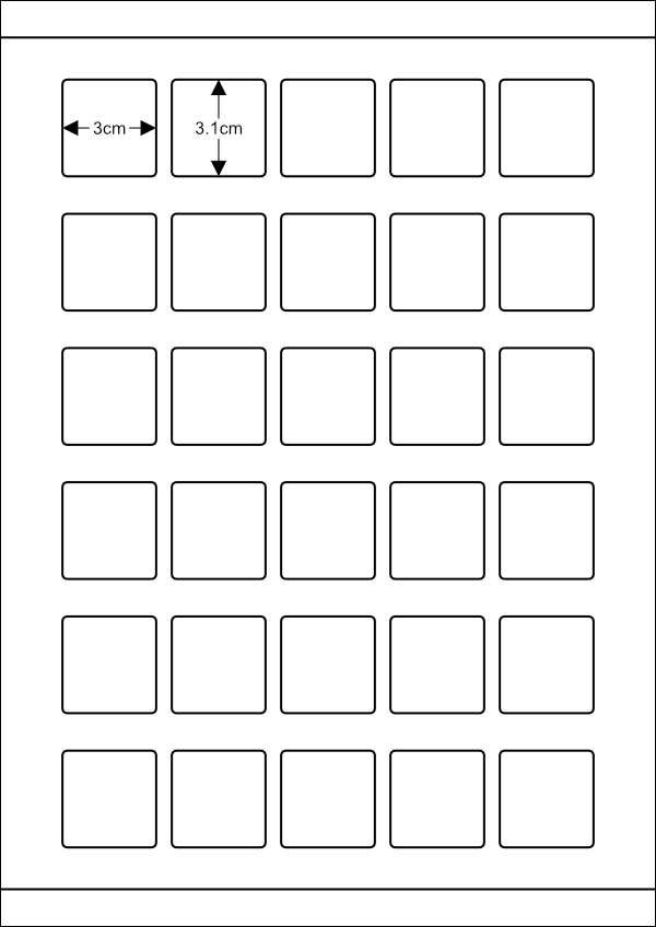 청구기호 라벨용지P-30칸