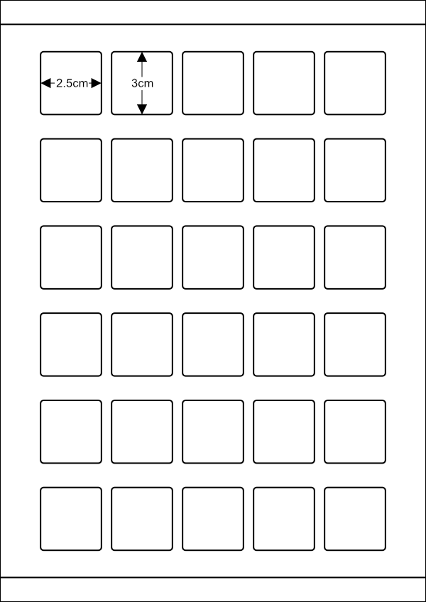 청구기호라벨35칸(2.5X3cm)