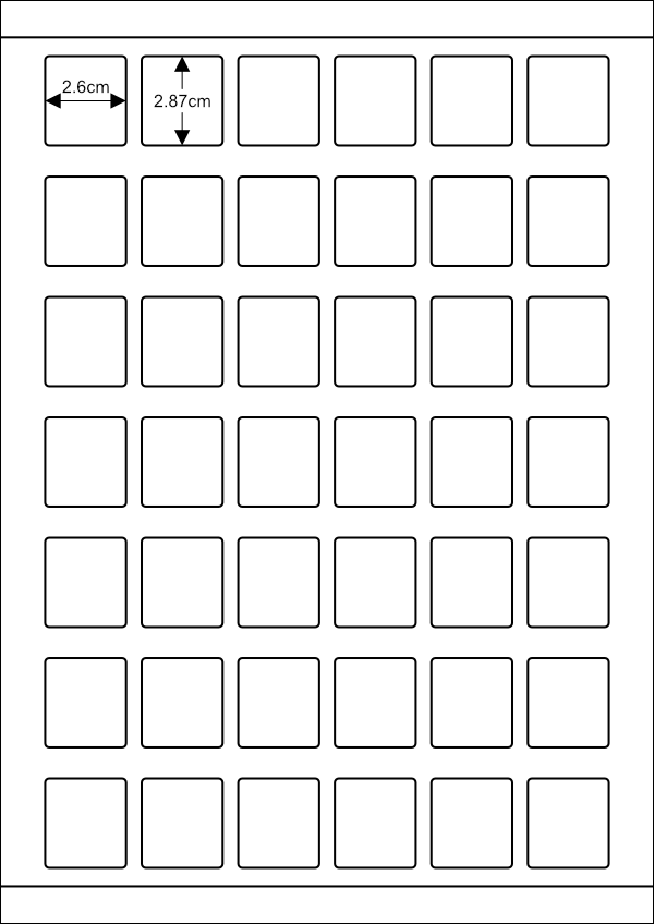 청구기호 라벨용지P-42칸